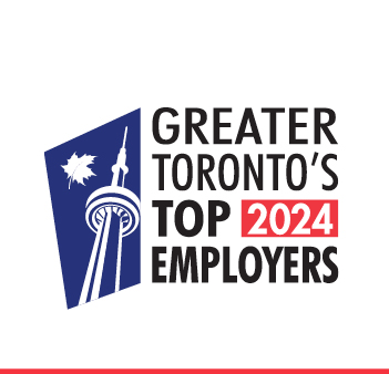 Greater Toronto's Top Employer 2024 logo, with CNTower image