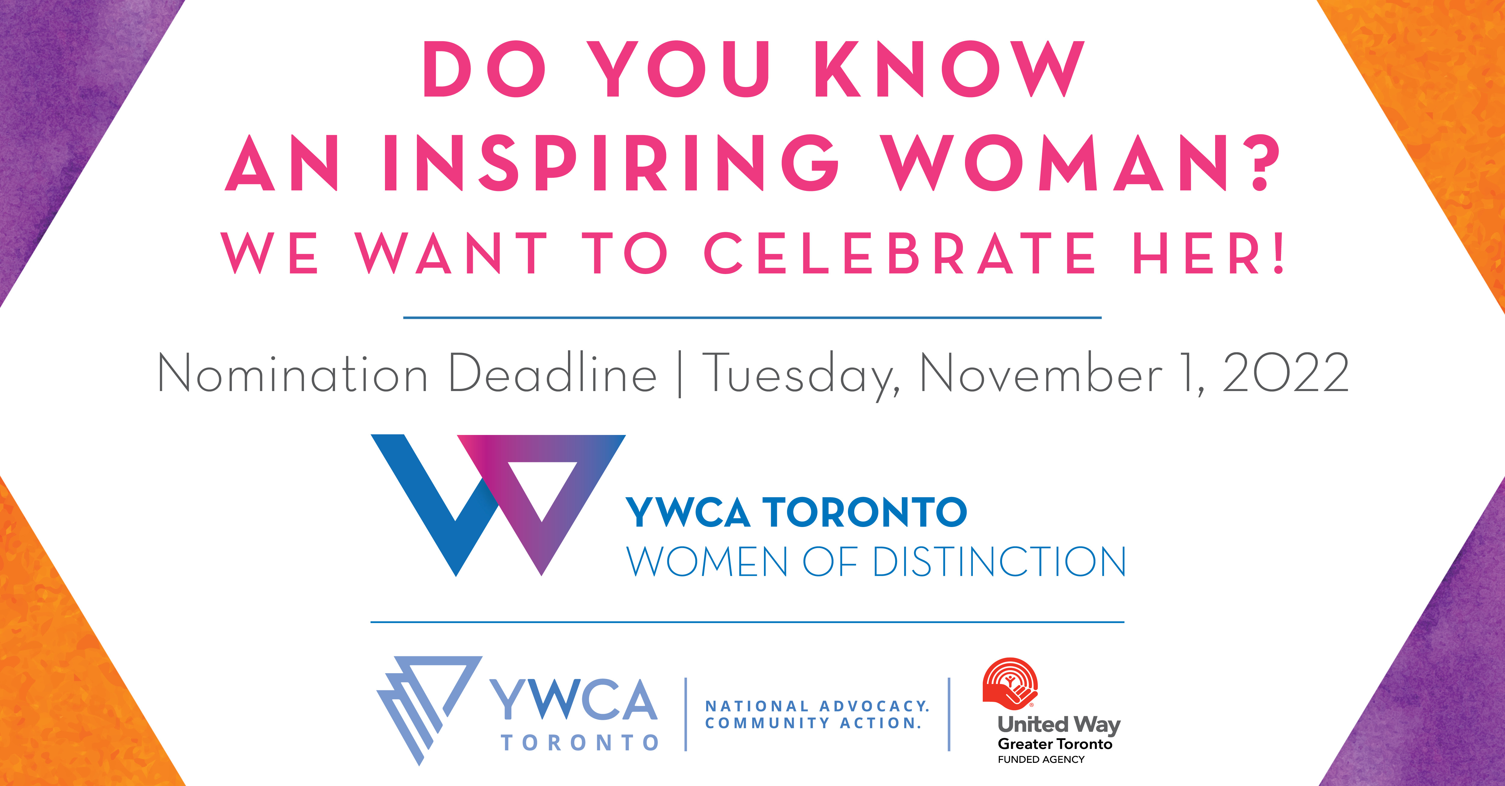 Nominate a Woman of Distinction