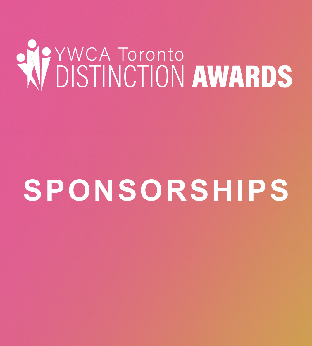 Distinction Awards - Sponsorships - pink and orange background